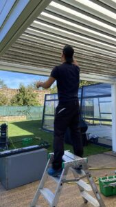 Nettoyage pergola bioclimatique